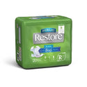 Medline FitRight Restore Super Incontinence Briefs with Remedy Phytoplex - FitRight Restore Super Adult Incontinence Briefs, Size Regular, for Waist Size 40"-50" - FITRESTORERG