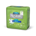 Medline FitRight Restore Super Incontinence Briefs with Remedy Phytoplex - FitRight Restore Super Adult Incontinence Briefs, Size 2XL, for Waist Size 60"-69" - FITRESTOREXXL