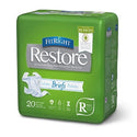 Medline FitRight Restore Ultra Incontinence Briefs with Remedy Phytoplex - FitRight Restore Ultra Adult Incontinence Briefs, Size Regular, for Waist Size 40"-50" - FRP400