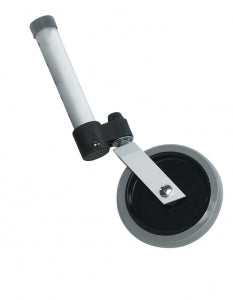 Medline Casters for Walkers, 5" - 5" Swivel Caster Foot Piece Set for Walkers - G07811