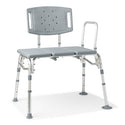 Medline Transfer Bench with Back - Bariatric Knockdown Transfer Bench, 500 lb. Weight Capacity - G3-200KBX1