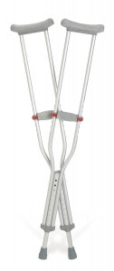 Medline Red Dot Aluminum Crutches - Guardian Aluminum Red-Dot Crutches, Tall Adult - G90-214-8