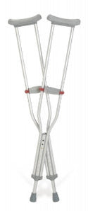 Medline Red Dot Aluminum Crutches - Guardian Aluminum Red-Dot Crutches, Tall Adult - G90-214-8