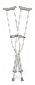Medline Red Dot Aluminum Crutches - Guardian Aluminum Red-Dot Crutches, Tall Adult - G90-214-8
