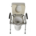 Medline Drop Arm Commodes - Padded Drop Arm Commode, 350 lb. Weight Capacity - G98204