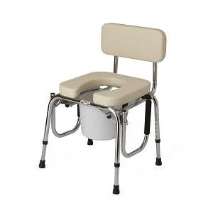 Medline Drop Arm Commodes - Padded Drop Arm Commode, 350 lb. Weight Capacity - G98204