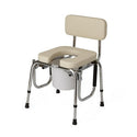 Medline Drop Arm Commodes - Padded Drop Arm Commode, 350 lb. Weight Capacity - G98204
