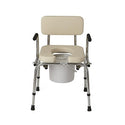 Medline Drop Arm Commodes - Padded Drop Arm Commode, 350 lb. Weight Capacity - G98204