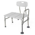Medline Unpadded Transfer Bench - Unpadded Bath Transfer Bench, 300 lb. Weight Capacity - G98308A