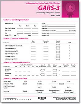 GARS-3: Summary/Response Form (50) James E. Gilliam