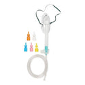 Medline Disposable Oxygen Masks with Standard Connector - Adult Venturi Mask with Nose Clip, Color Diluters, 7' Tubing and Standard Connectors - GC8029B