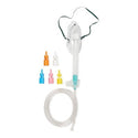 Medline Disposable Oxygen Masks with Standard Connector - Adult Venturi Mask with Nose Clip, Color Diluters, 7' Tubing and Standard Connectors - HCS120E