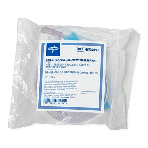 Medline Disposable Sidestream Nebulizer Kits - NEBULIZER, T MOUTHPIECE, 7' TUBE, RES - HCS4493