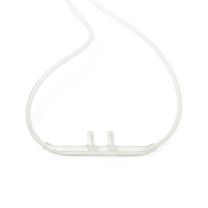 Medline High-Flow SuperSoft Cannulas with Standard Connectors - SuperSoft High-Flow Oxygen Cannula, Standard Connector and 7' Green Tubing, Adult - HCS4514HFG