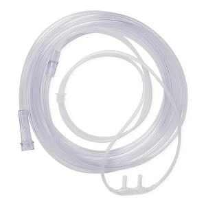 Medline Soft-Touch Oxygen Cannulas with Standard Connector - Adult Soft-Touch Nasal Cannula with 14' Tubing and Standard Connectors - HCS4516B