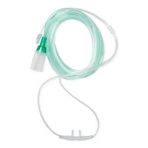 Medline CO2 Sampling Cannulas - CO2 Sampling Cannula, 10' O2 Tubing, 10' CO2 Tubing, Adult, Green - HCS4565F