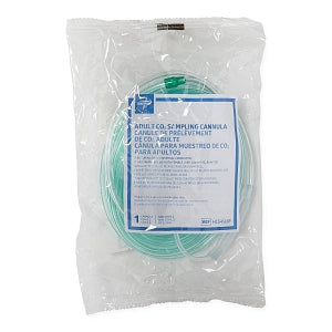 Medline SuperSoft CO2 Cannulas - CO2 Sampling Cannula, 7' O2 Tubing, 7' CO2 Tubing, Adult, Female, Green - HCS4568FS