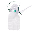 Medline Disposable Oxygen Masks with Standard Connector - Total Non-Rebreather Adult Mask with Reservoir Bag, Safety Vent, Check Valve, 7' Tubing and Standard Connectors - HCS4670B