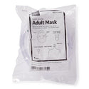 Medline Disposable Oxygen Masks with Standard Connector - Adult 3-in-1 Mask with 7' Tubing and Standard Connectors - HCS4680B