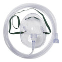 Medline Disposable Oxygen Masks with Universal Connector - Disposable Medium-Concentration Adult Oxygen Mask with 7' Tubing and Universal Connector - HCSU4600B