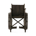 Medline Guardian K1 Wheelchairs - K1 Basic Wheelchair with Full-Length Permanent Arms and Swing-Away Leg Rests, 18" - K1186N13S