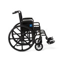 Medline Guardian K1 Wheelchairs - K1 Basic Wheelchair with Swing-Back Desk-Length Arms and Swing-Away Leg Rests, 18" - K1186N22S