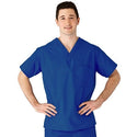 Medline AngelStat Unisex Reversible V-Neck Scrub Top with 2 Pockets - AngelStat Unisex Reversible V-Neck 2-Pocket Scrub Top with Angelica Color-Coding, Size XL, Sapphire - M610NHTXL-CA