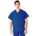 Medline AngelStat Unisex Reversible V-Neck Scrub Top with 2 Pockets - AngelStat Unisex Reversible V-Neck 2-Pocket Scrub Top with Angelica Color-Coding, Size XL, Sapphire - M610NHTXL-CA
