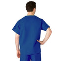Medline AngelStat Unisex Reversible V-Neck Scrub Top with 2 Pockets - AngelStat Unisex Reversible V-Neck 2-Pocket Scrub Top with Medline Color-Coding, Size XS, Sapphire - M610NHTXS-CA