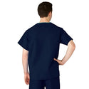 Medline AngelStat Unisex Reversible V-Neck Scrub Top with 2 Pockets - AngelStat Unisex Reversible V-Neck 2-Pocket Scrub Top with Medline Color-Coding, Size S, Navy - M610NNTS-CM