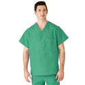 Medline AngelStat Unisex Reversible V-Neck Scrub Top with 2 Pockets - AngelStat Unisex Reversible V-Neck 2-Pocket Scrub Top with Medline Color-Coding, Size 4XL, Jade - 610NTJ4XL-CA
