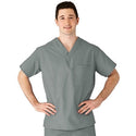 Medline AngelStat Unisex Reversible V-Neck Scrub Top with 2 Pockets - AngelStat Unisex Reversible V-Neck 2-Pocket Scrub Top with Angelica Color-Coding, Size 3XL, Misty - 610NTZXXXL-CA