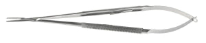 Medline Jacobson Needle Holder Forceps - Jacobson Needle Holder, Micro, Straight, Tungsten Carbide and Catch Lock, Round - MDG083469