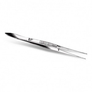 Medline Eye Dressing Forceps - 3.8" (9.9 cm) Eye Dressing Forceps with Fully Curved Delicate Serrated 0.5 mm Tips - MDS0725991