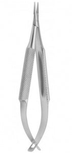 Medline Troutman Micro Needle Holders - 5" (12.7 cm) Long Delicate Curved 10 mm Jaw Troutman Micro Needle Holder - MDS0737574