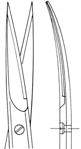 Medline Tungsten Carbide Operating Scissors - SCISSOR, OPERATING, TC, CVD, S / S, 5 1/2" - MDS0812514