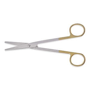 Medline Furst Mayo Tungsten Carbide Scissors - Mayo Tungsten Carbide Scissors with Beveled Blade, Straight, 9" - MDS0816423F