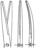 Medline Metzenbaum Tungsten Carbide Scissors - Metzenbaum Tungsten Carbide Dissecting Scissors, Straight, Blunt / Blunt, 10" - MDS0828425