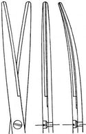 Medline Metzenbaum Tungsten Carbide Scissors - Metz Tungsten Carbide Fine Scissors, Curved, Blunt / Blunt, 10" - MDS0828725