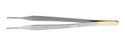 Medline Adson Tissue Forceps - Adson Micro Tissue Forceps, 1x2 Teeth, 6", Cross Serration, Tungsten Carbide - MDS1000215