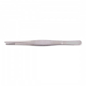Medline Furst Standard Dressing Forceps - 8" (20.3 cm) Furst Standard Dressing Forceps with Straight Serrated Tips, Japanese Stainless Steel - MDS1010220F