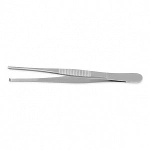 Medline Furst Standard Tissue Forceps - 5" (12.7 cm) Furst Straight Standard Tissue Forceps with 2 x 3 Teeth, Japanese Stainless Steel - MDS1014013F