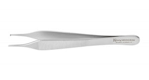Medline Ewald Tissue Forceps - Ewald Tissue Forceps, 1 x 2 Teeth, 12 cm, 4-3/4" - MDS1015412