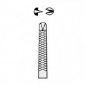 Medline Adson Tissue Forceps - Adson Tissue Forcep with Tying Platform, 1x2 Teeth, 12 cm - MDS1017912