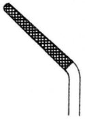 Medline Cushing Tissue Forceps - Cushing Tissue Forceps, Straight, Tungsten Carbide, Fine, 7" - MDS1022502