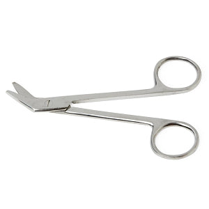 Medline Wire Scissors - Angled Wire Cutter Scissors, Nonsterile, Single-Use, Serrated, 4.5" - MDS10508