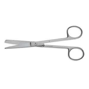 Medline OR Straight Scissors - Lister Bandage Scissors, Sharp / Blunt Straight OR, Nonsterile, Single-Use, 5.5'' - MDS10765