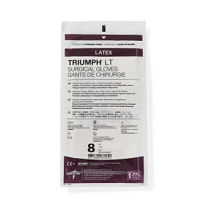 Medline Triumph LT Latex Surgical Gloves - Triumph LT Surgical Gloves, Size 8 - MDS108080LT