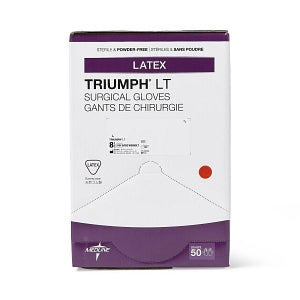 Medline Triumph LT Latex Surgical Gloves - Triumph LT Surgical Gloves, Size 8.5 - MDS108085LT