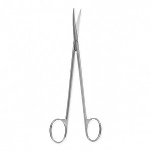 Medline Bayonet Scissors - 7" (17.8 cm) Semi-Sharp Curved Neuro Scissors - MDS1128161